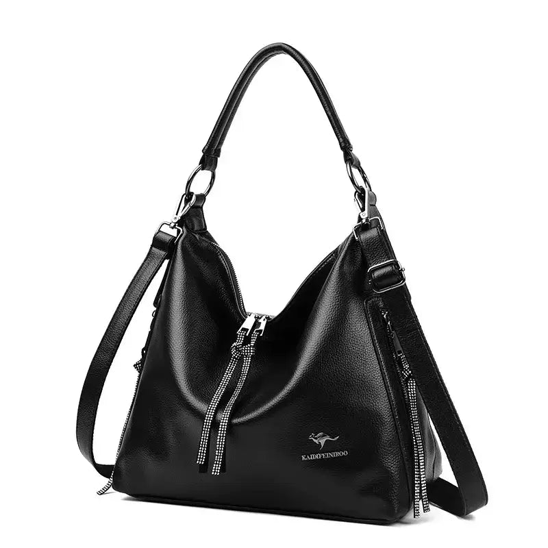 bolsa feminina média bolsa feminina de luxo Bolsa Feminina de Couro Gênova