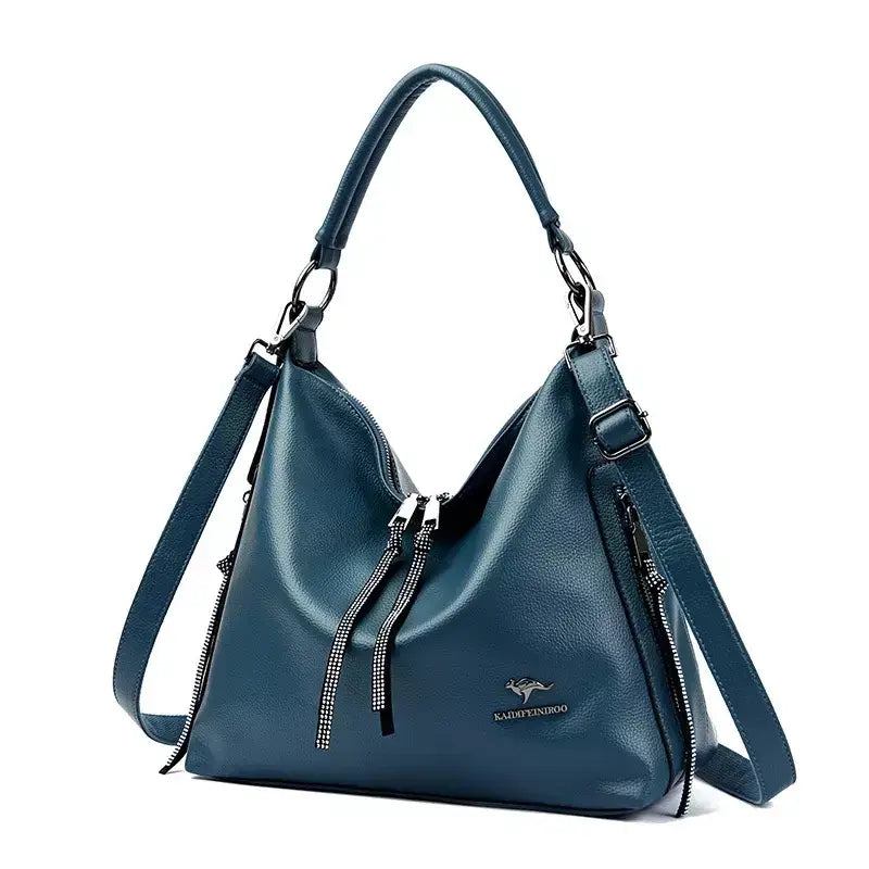 bolsa feminina média bolsa feminina de luxo Bolsa Feminina de Couro Gênova