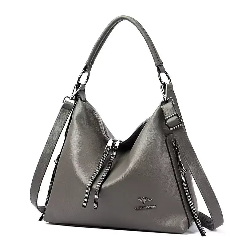 bolsa feminina média bolsa feminina de luxo Bolsa Feminina de Couro Gênova