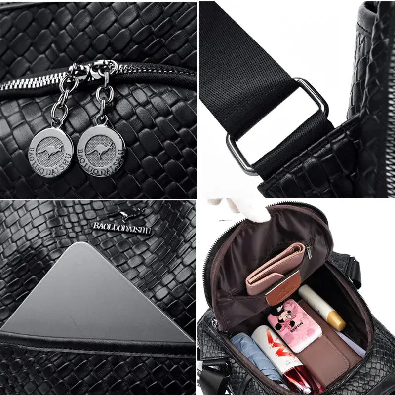 Mochila Feminina de Couro Diana