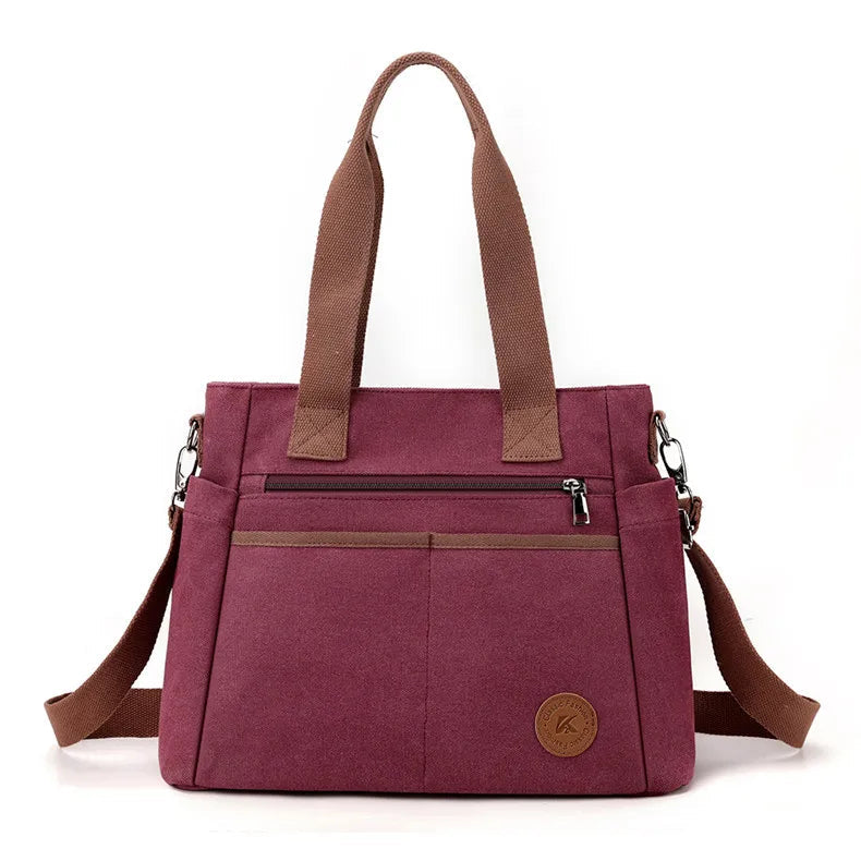 Bolsa Feminina de Lona Zoe, bolsas femininas, bolsa transversal feminina, bolsa para notebook feminina, bolsa feminina grande, bolsa academia feminina