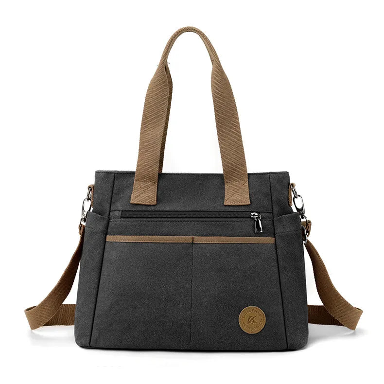 Bolsa Feminina de Lona Zoe, bolsas femininas, bolsa transversal feminina, bolsa para notebook feminina, bolsa feminina grande, bolsa academia feminina