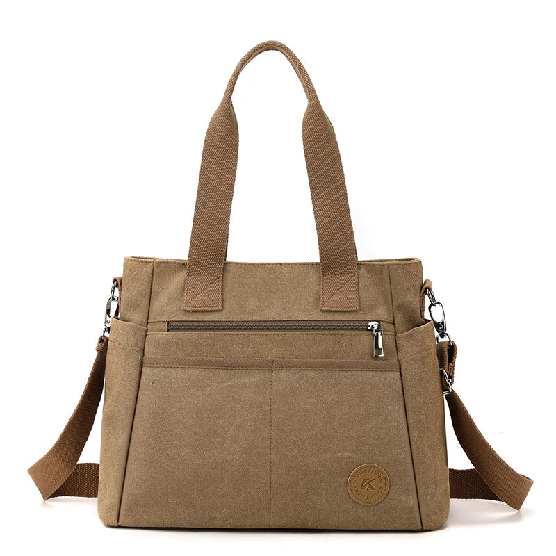 Bolsa Feminina de Lona Zoe, bolsas femininas, bolsa transversal feminina, bolsa para notebook feminina, bolsa feminina grande, bolsa academia feminina
