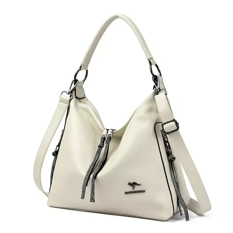 bolsa feminina média bolsa feminina de luxo Bolsa Feminina de Couro Gênova