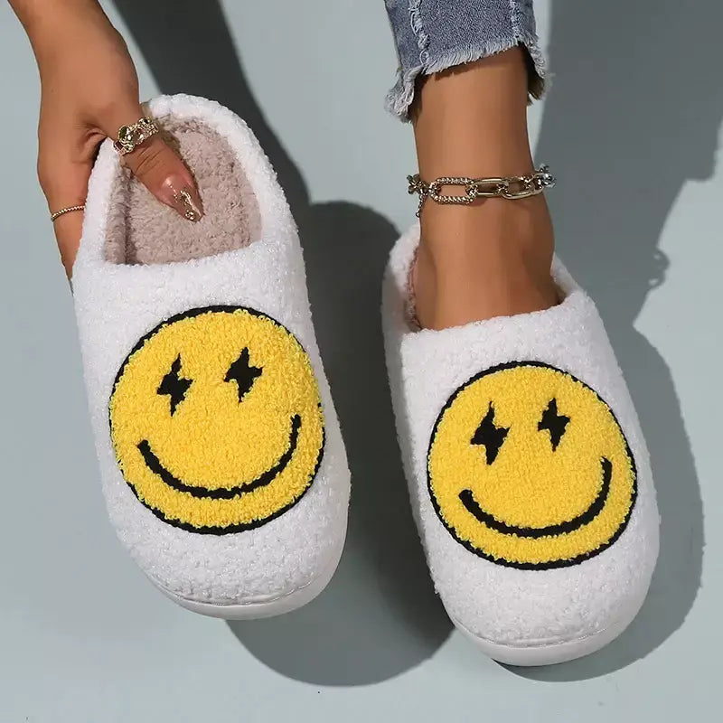 Pantufa Feminina Sorriso, Pantufa feliz, pantufa emoji