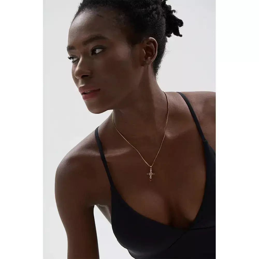 Colar de Cruz com Zircônias Coloridas,
Colar de cruz,
Colar religioso,
Colar de zircônia,
Colar de luxo,
Colar de fé,
Colar com pingente de cruz,
Colar cristão feminino