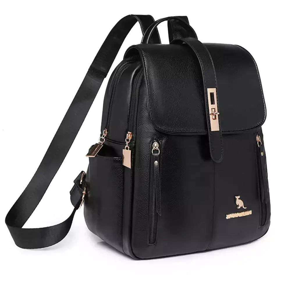 Mochila Feminina Luíze, Mochila feminina de couro