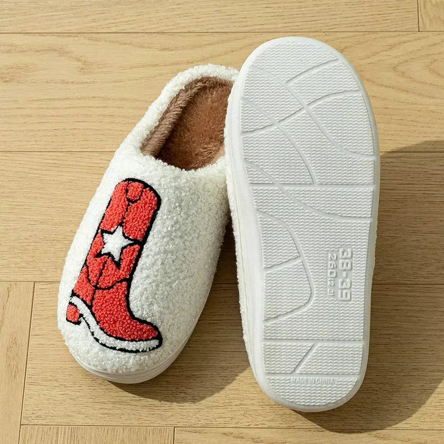 Pantufa feminina pelúcia, Pantufa Feminina Country