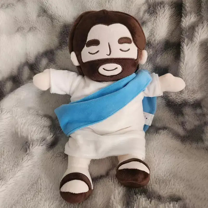 Boneco de Pelúcia Jesus com Respiração Suave,
Divino soninho,
Santo soninho,
presente cristão,
Pelúcia de Jesus,
Boneco cristão de pelúcia,
Jesus pelúcia com música relaxante
pelúcia respirável