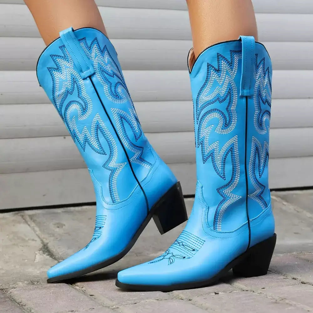 Bota Feminina Texana Boiadeira, bota feminina de couro texana, bota Ana castela, bota de couro boiadeira