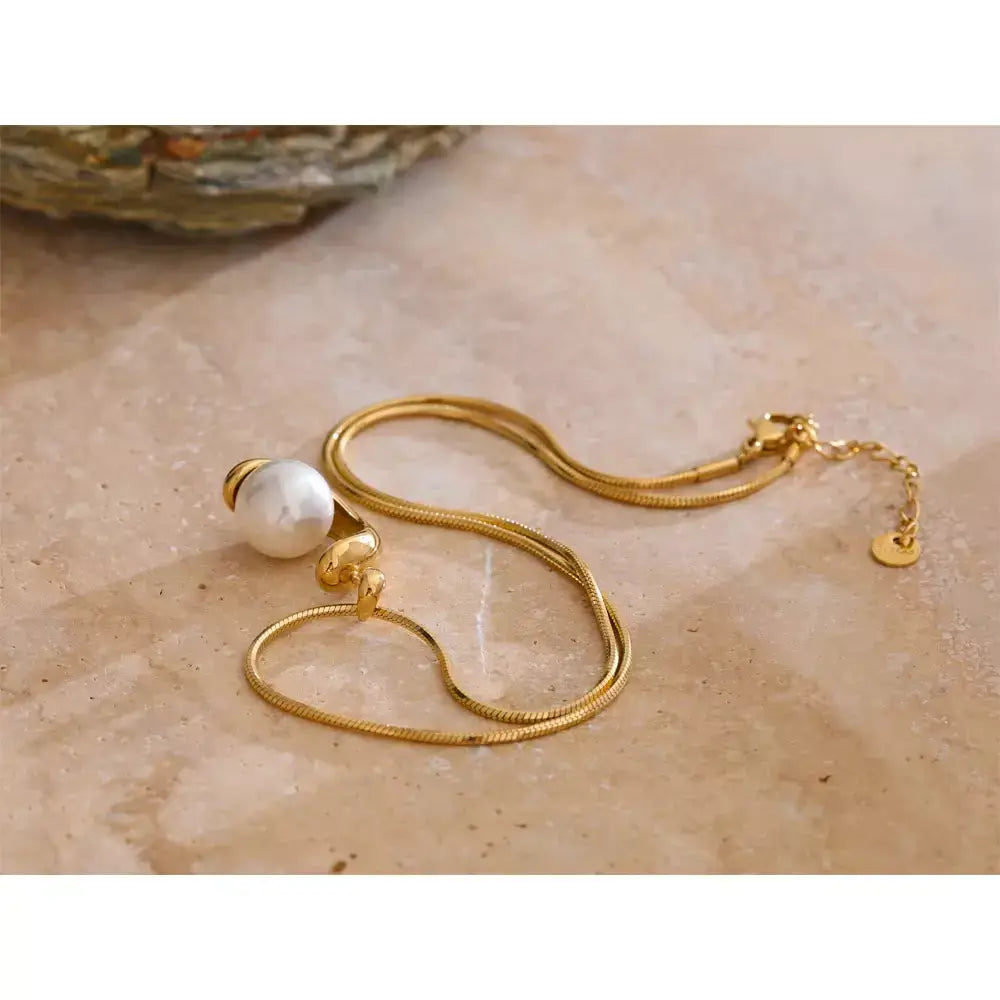 Colar Feminino Luxo Geométrico,
Colar com pérolas,
Colar geométrico,
Colar tendência,
Colar aço inoxidável