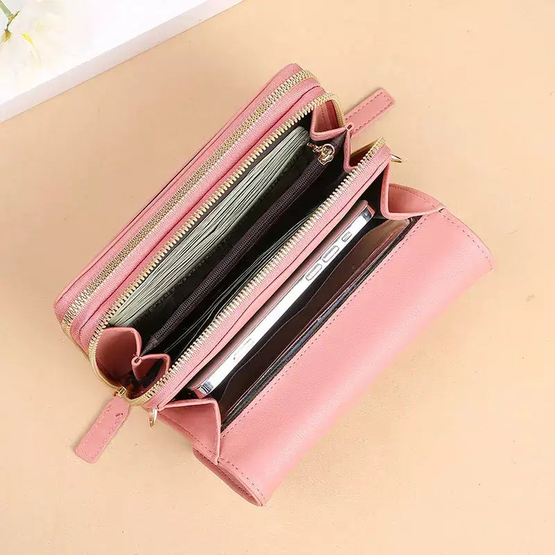 Bolsa Carteira Touch Alana, Bolsa carteira para celular, bolsa feminina transversal, bolsa prática, Bolsa feminina pequena, bolsa feminina crossbody