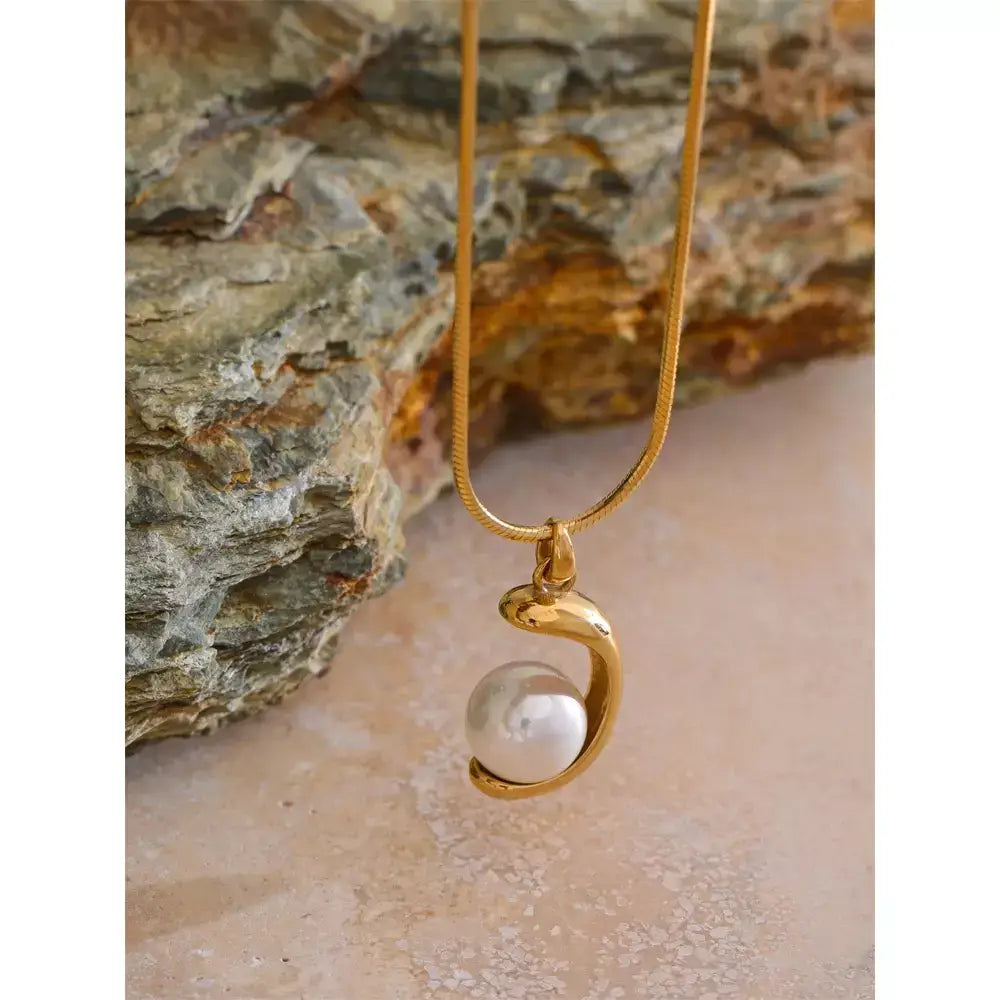 Colar Feminino Luxo Geométrico,
Colar com pérolas,
Colar geométrico,
Colar tendência,
Colar aço inoxidável