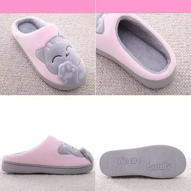 Pantufa Feminina Gato, pantufas pezinho feliz, Pantufas confortáveis, Pantufas feminina aveludada, pantufa de qualidade