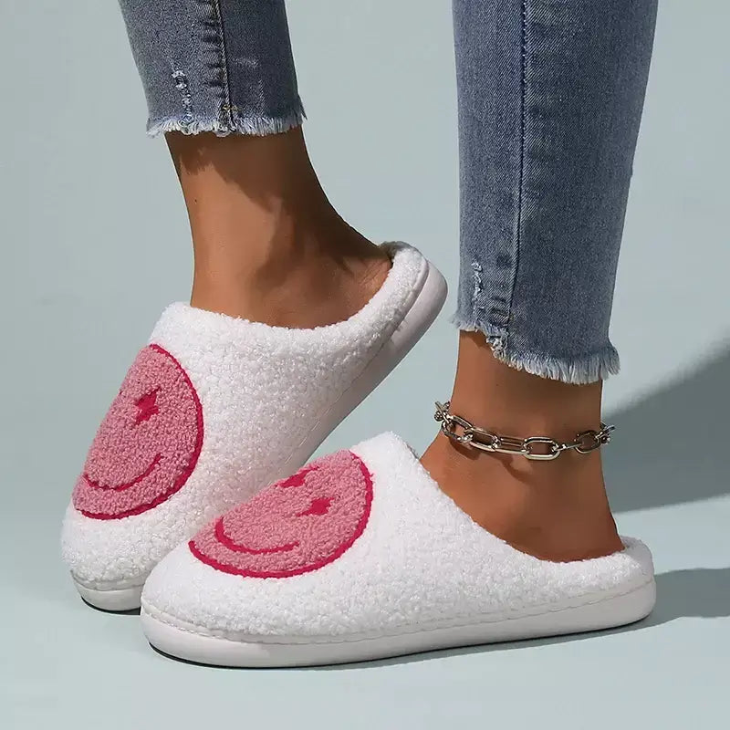 Pantufa Feminina Sorriso, Pantufa feliz, pantufa emoji