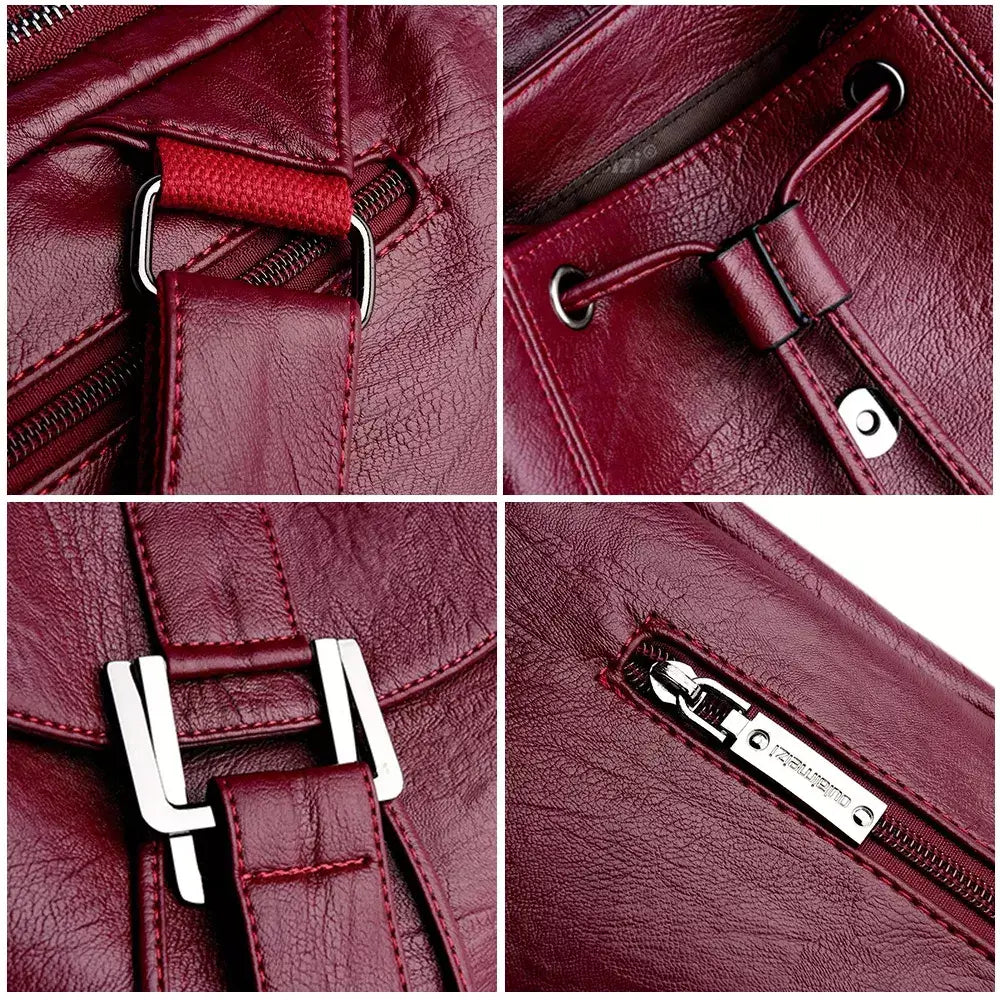 Mochila Feminina de Couro Electra