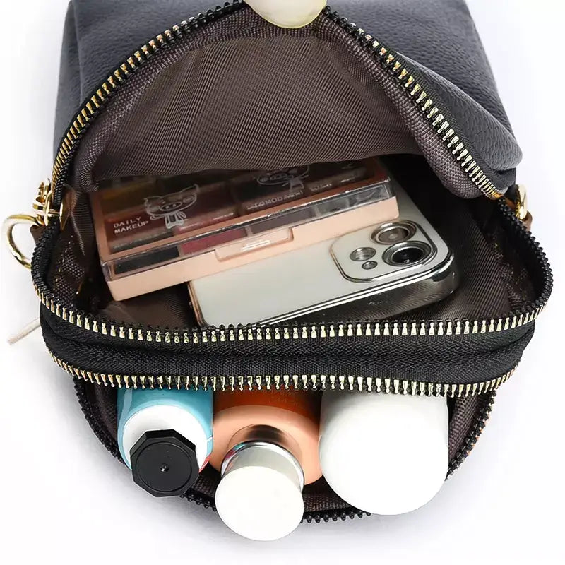 Bolsa Feminina de Couro Transversal