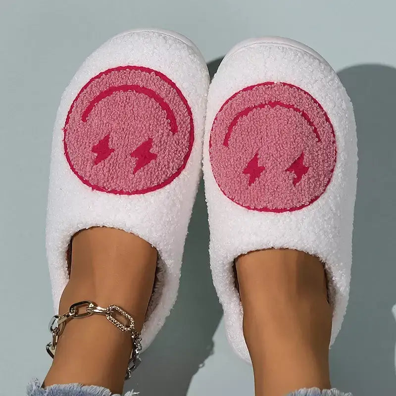 Pantufa Feminina Sorriso, Pantufa feliz, pantufa emoji