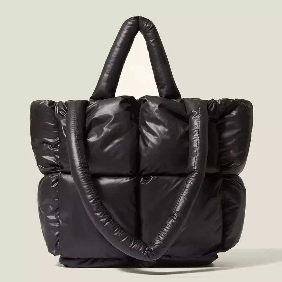 Bolsa Feminina Puffer de Luxo, Bolsa puff, bolsa acolchoada, bolsa feminina de ombro, bolsa cara