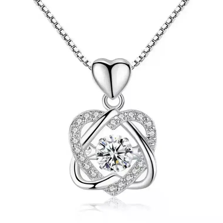 Colar Feminino Corações Entrelaçados + Rosa Surpresa,
presente romântico para namorada,
colar com caixa de rosa,
colar com flor,
joia romântica feminina,
presente dia dos namorados