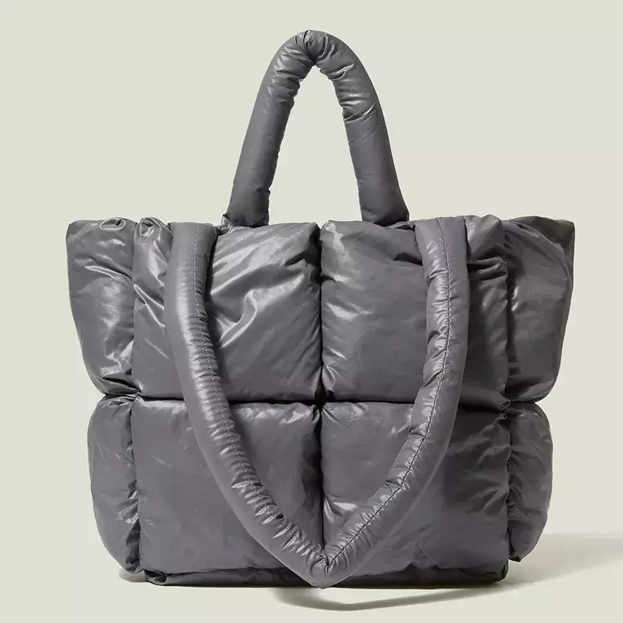 Bolsa Feminina Puffer de Luxo, Bolsa puff, bolsa acolchoada, bolsa feminina de ombro, bolsa cara