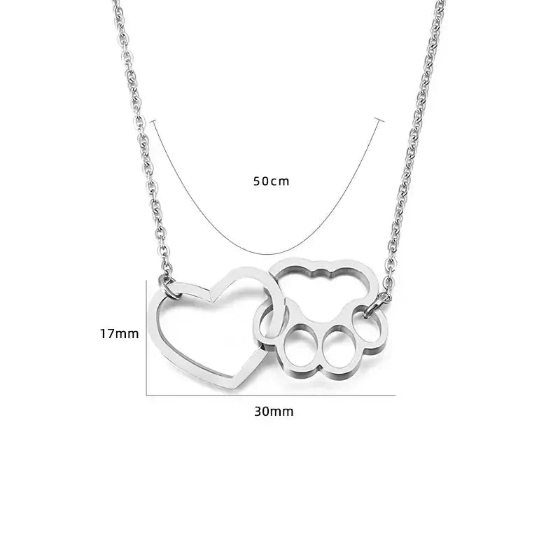 Colar Amor de Pata,
pingente pata de cachorro,
colar de coração,
Colar de cachorro,
colar de gato,
pingente cachorro