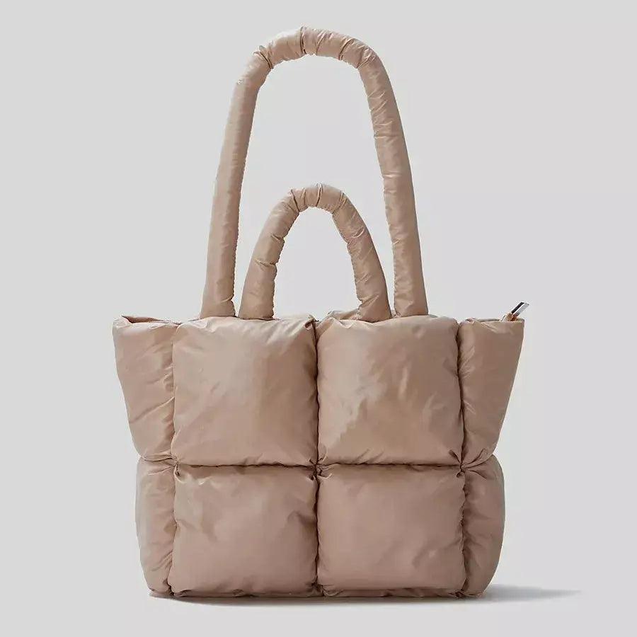 Bolsa Feminina Puffer de Luxo, Bolsa puff, bolsa acolchoada, bolsa feminina de ombro, bolsa cara