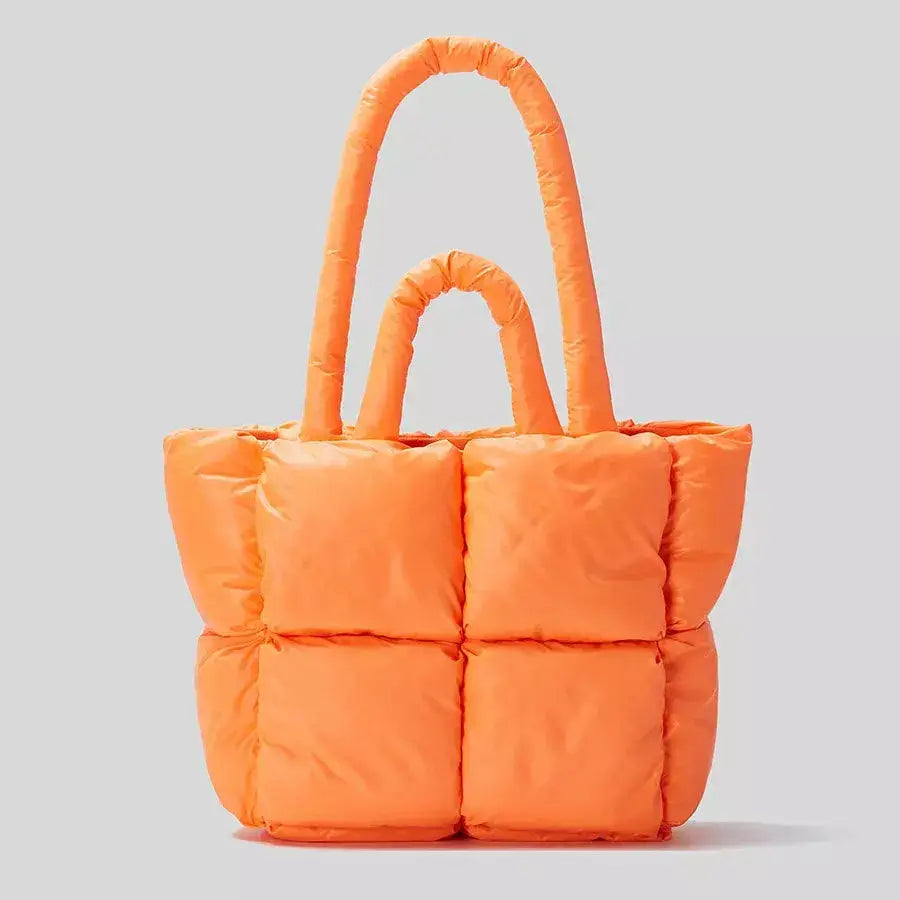 Bolsa Feminina Puffer de Luxo, Bolsa puff, bolsa acolchoada, bolsa feminina de ombro, bolsa cara
