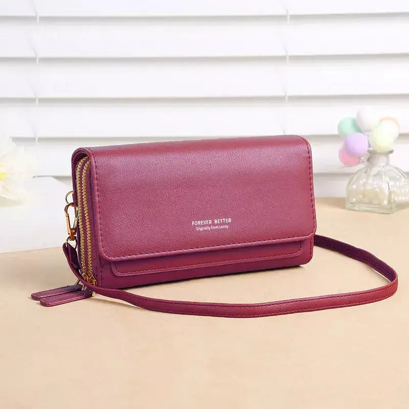 Bolsa Carteira Touch Alana, Bolsa carteira para celular, bolsa feminina transversal, bolsa prática, Bolsa feminina pequena, bolsa feminina crossbody
