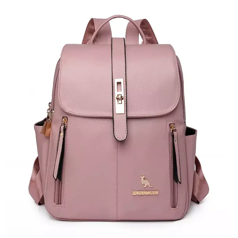 Mochila Feminina Luíze, Mochila feminina de couro