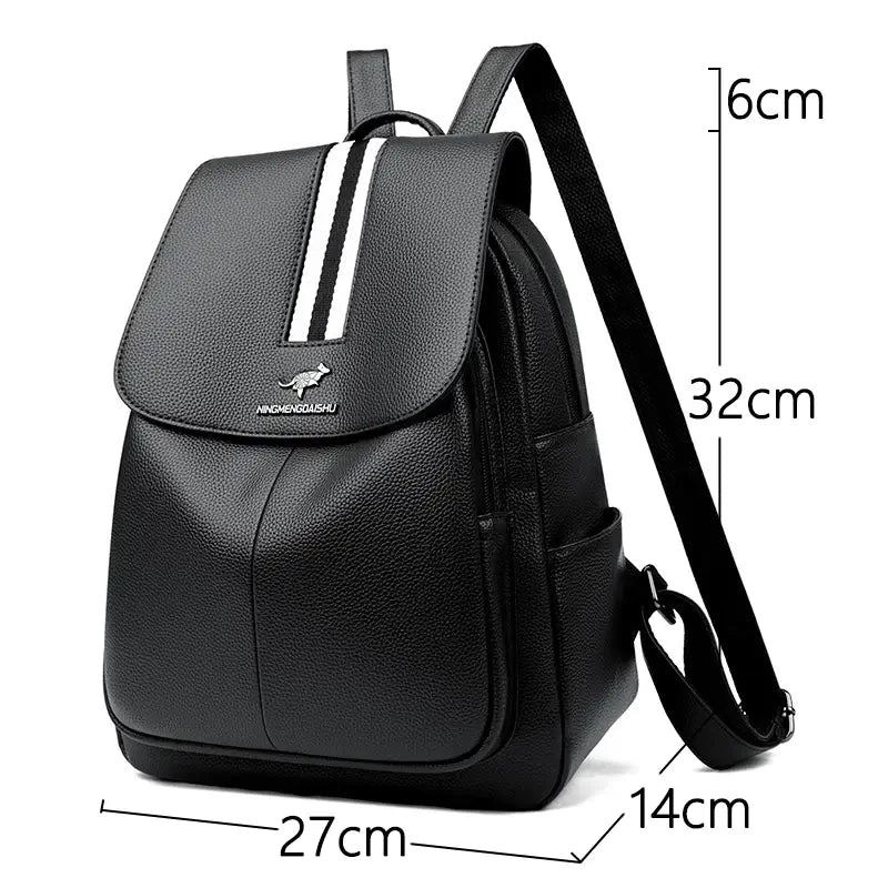 Mochila Feminina de Couro Alana