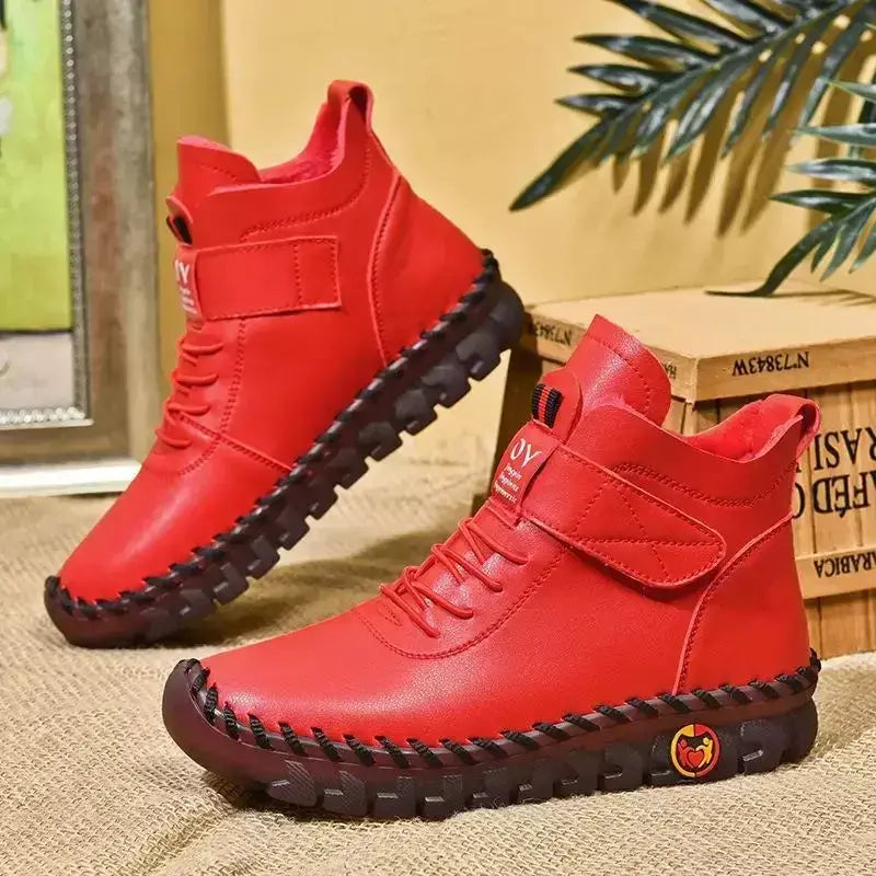 Bota feminina salto baixo Bota Feminina de couro Bota feminina confortável Bota Feminina Anatômica Sophia