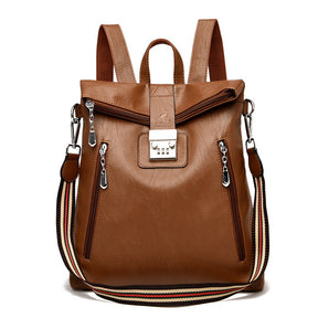 Mochila feminina Antifurto  mochila feminina  Mochila de couro Bianca  mochila de couro Amora fashion  Mochila de couro Amora  bolsa feminina transversal