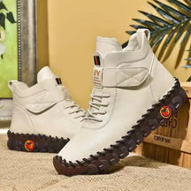 Bota feminina salto baixo  Bota Feminina de couro  Bota feminina confortável  Bota Feminina Anatômica Sophia