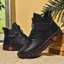 Bota feminina salto baixo  Bota Feminina de couro  Bota feminina confortável  Bota Feminina Anatômica Sophia