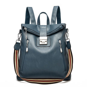 Mochila feminina Antifurto  mochila feminina  Mochila de couro Bianca  mochila de couro Amora fashion  Mochila de couro Amora  bolsa feminina transversal