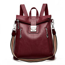 Mochila feminina Antifurto  mochila feminina  Mochila de couro Bianca  mochila de couro Amora fashion  Mochila de couro Amora  bolsa feminina transversal