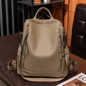 Mochila Feminina de Couro Gaia