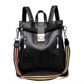 Mochila feminina Antifurto  mochila feminina  Mochila de couro Bianca  mochila de couro Amora fashion  Mochila de couro Amora  bolsa feminina transversal