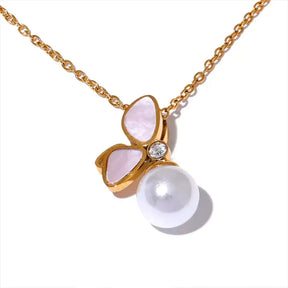 Colar Feminino Pérola de Borboleta,
Joias delicadas para mulheres,
Colar de borboleta minimalista,
Colar feminino com pingente de borboleta,
Colar com pérola