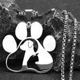 Colar Fashion Pata de Cachorro e Gato,
colares para presente,
colar de pet,
joia para mulheres,
colar de animais,
colar de amor