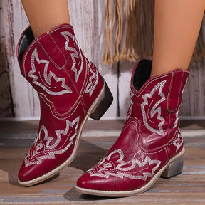 Bota Feminina Texana Natasha, Bota feminina de couro texana, Bota feminina texana cano médio, Bota texana feminina