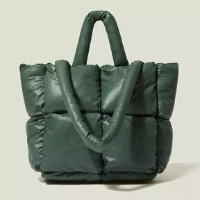 Bolsa Feminina Puffer de Luxo, Bolsa puff, bolsa acolchoada, bolsa feminina de ombro, bolsa cara