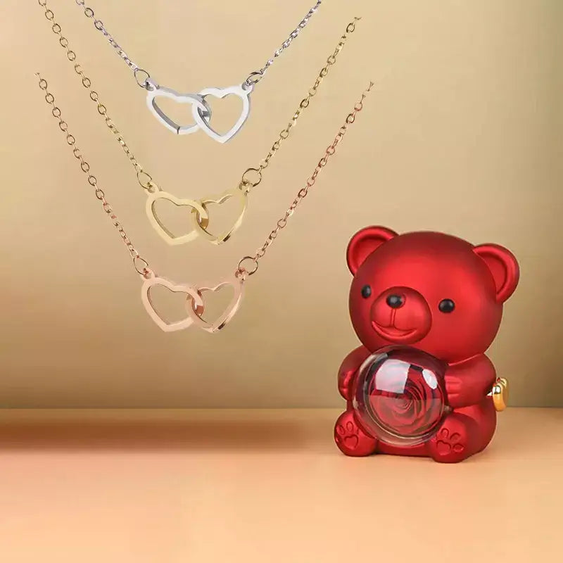 Colar Coração Duplo,
colar do amor,
colar feminino,
colar romântico,
presente romântico,
presente especial,
colar corações duplos