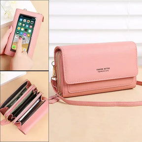 Bolsa Carteira Touch Alana, Bolsa carteira para celular, bolsa feminina transversal, bolsa prática, Bolsa feminina pequena, bolsa feminina crossbody
