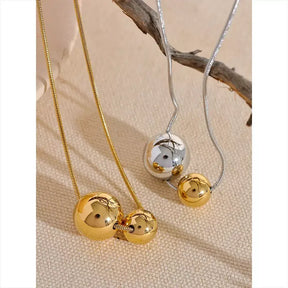 Colar Feminino Esferas, 
Colar de bolinhas dourado,
colar feminino de bolinhas,
Colar elegante e sofisticado,
Colar dourado para presente,
Colar de esferas fashion
