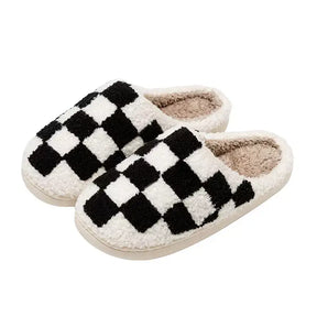 Pantufa Feminina Xadrez