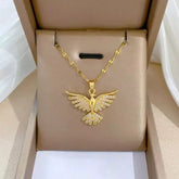 Colar Feminino Fênix,
Joia com significado,
Acessório elegante,
colar hipoalergênico,
Presente para mulheres