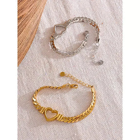 Pulseira Feminina Coração
