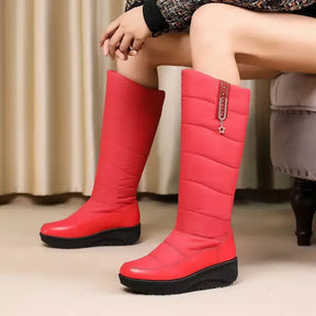 Bota Feminina Impermeável Lara, botas cano longo, botas de chuva, botas antiderrapantes, bota forro de pelúcia